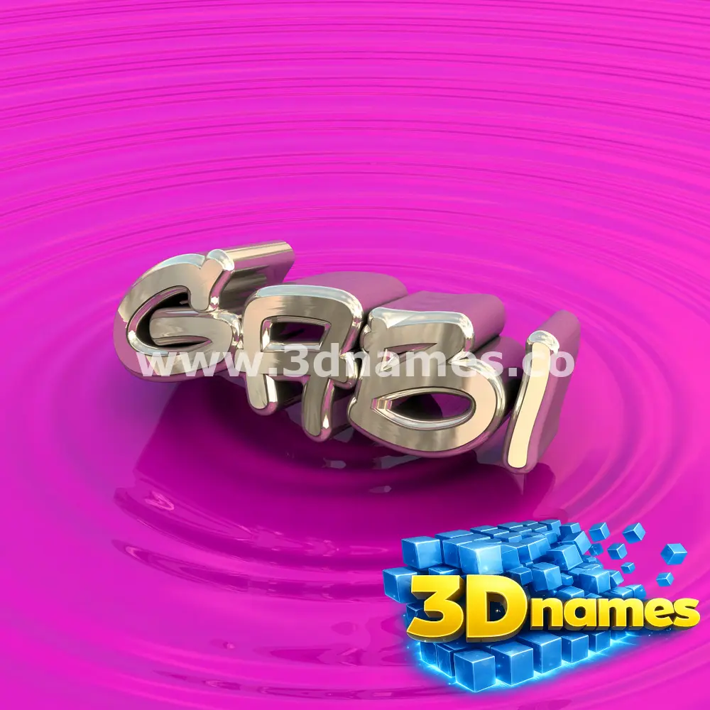 gabi in Pink Graffiti style - 3D name wallpaper