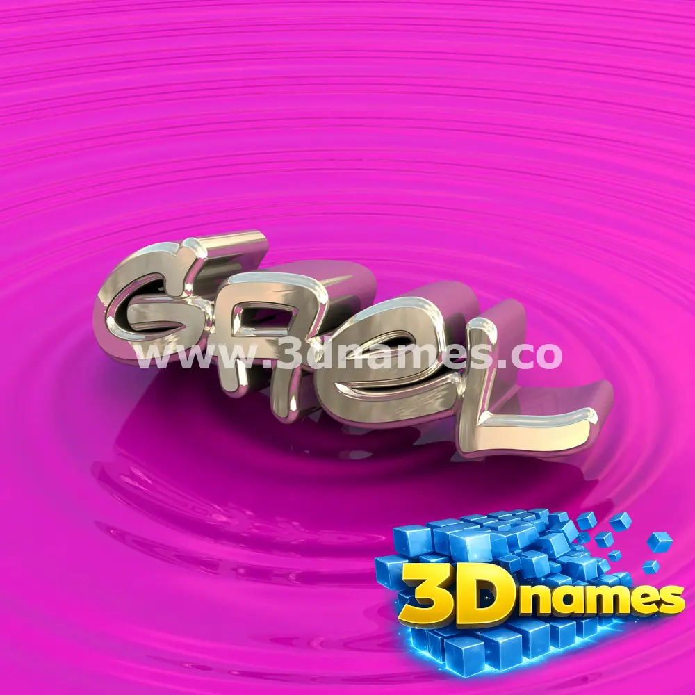 gael in Pink Graffiti style - 3D name wallpaper