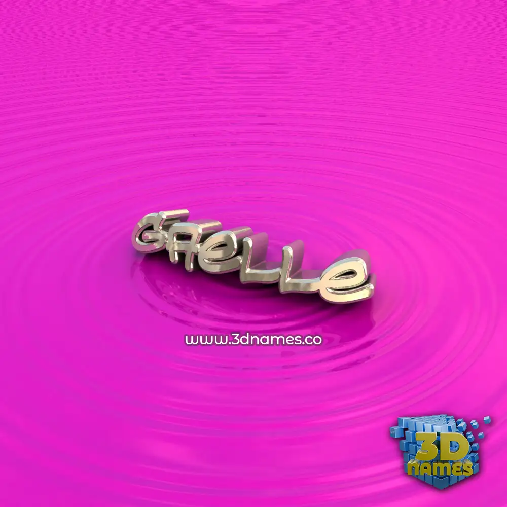 gaelle in Pink Graffiti style - 3D name wallpaper