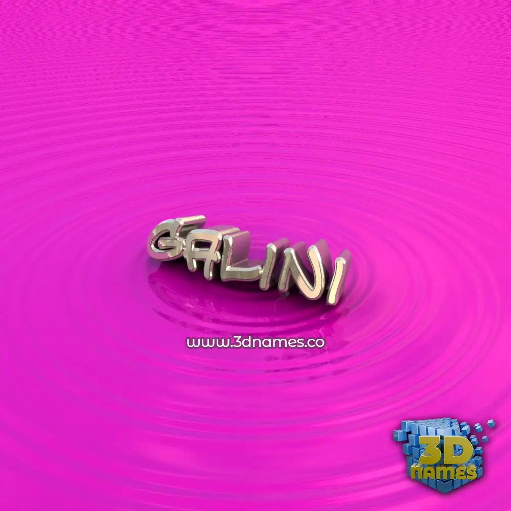 galini in Pink Graffiti style - 3D name wallpaper