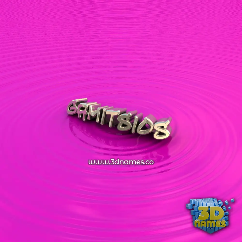 gamitsios in Pink Graffiti style - 3D name wallpaper