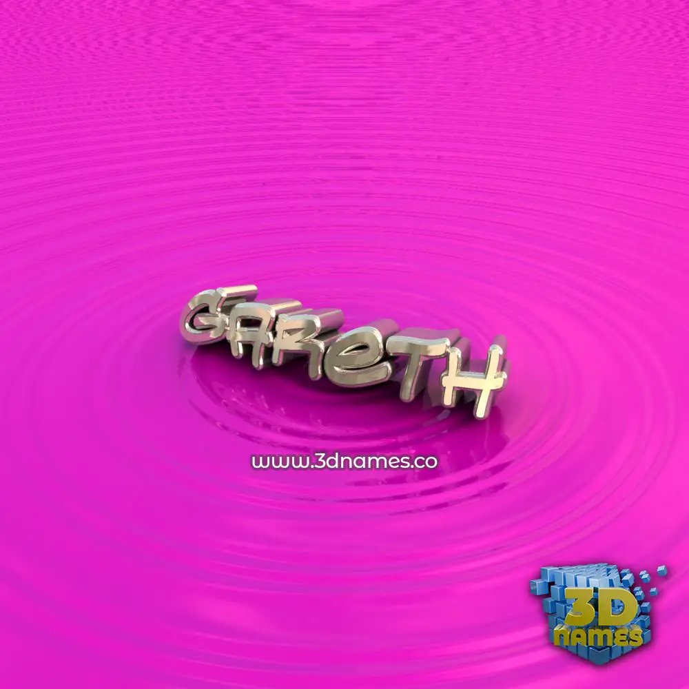 gareth in Pink Graffiti style - 3D name wallpaper