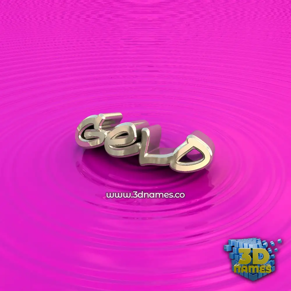 gelo in Pink Graffiti style - 3D name wallpaper