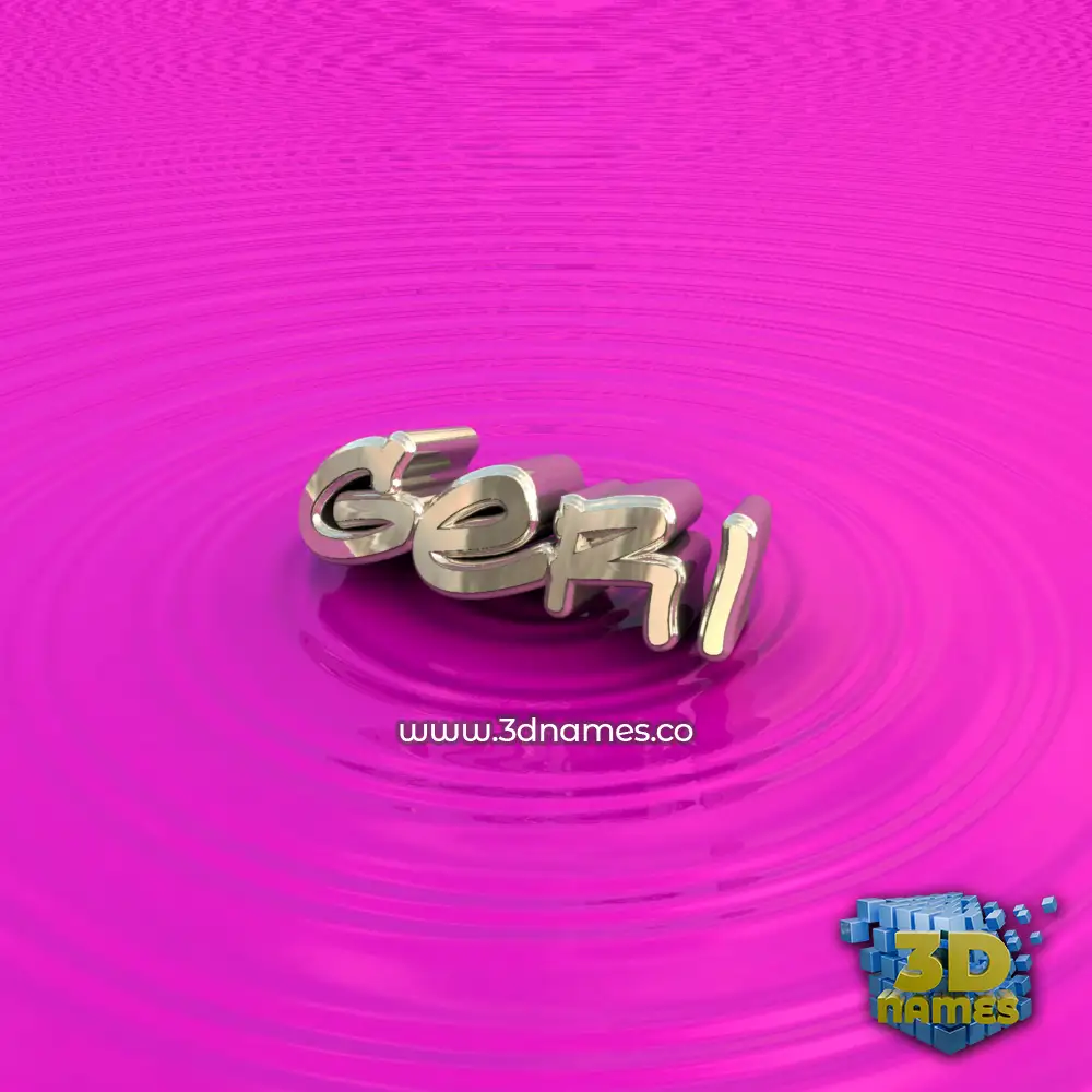 geri in Pink Graffiti style - 3D name wallpaper