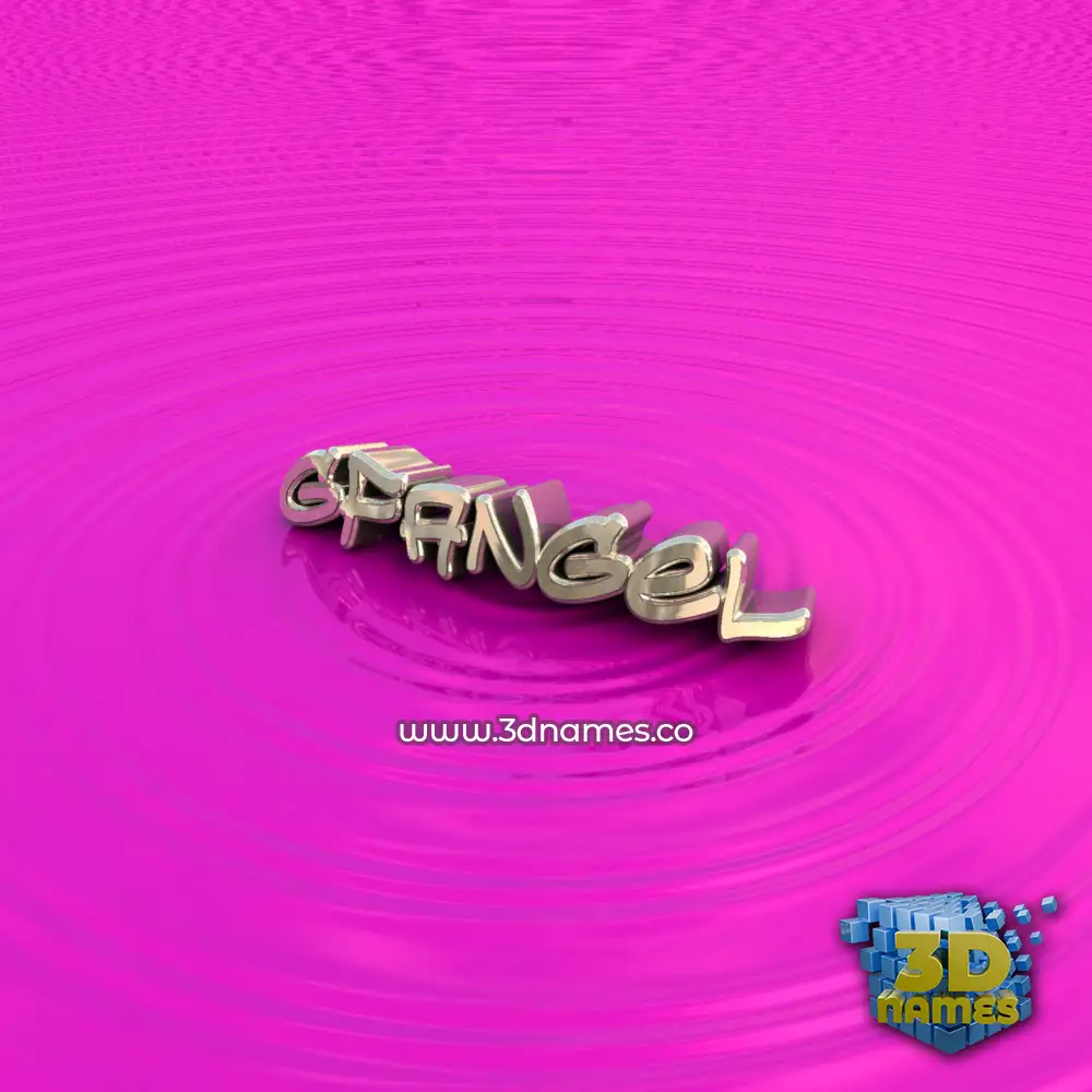 gfangel in Pink Graffiti style - 3D name wallpaper