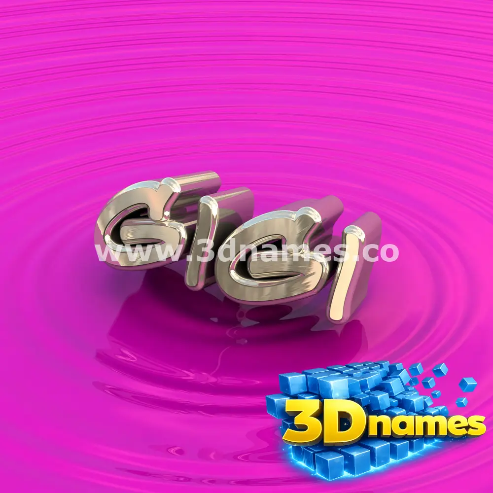 gigi in Pink Graffiti style - 3D name wallpaper