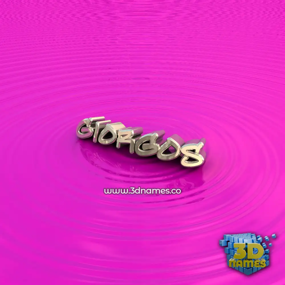 giorgos in Pink Graffiti style - 3D name wallpaper
