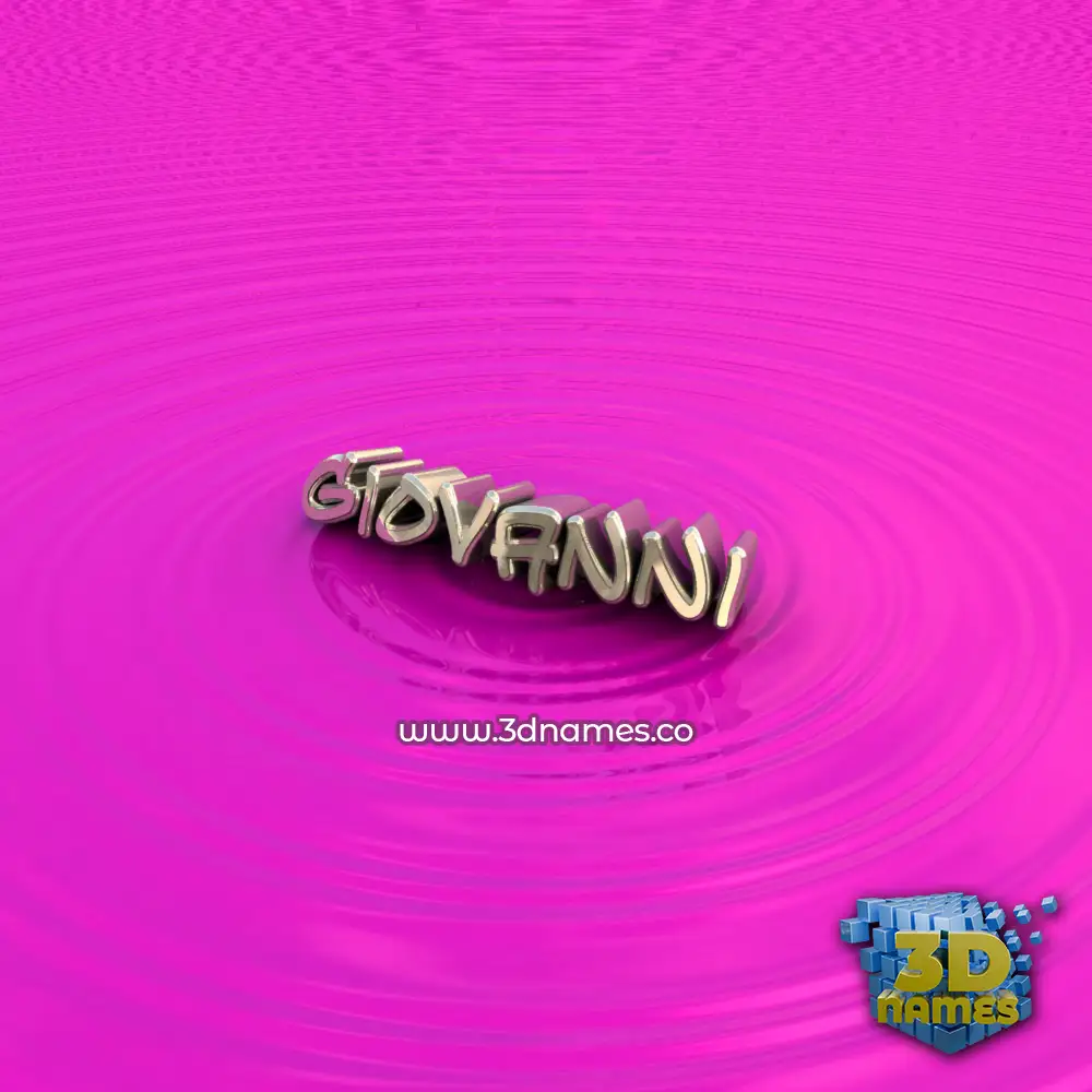 giovanni in Pink Graffiti style - 3D name wallpaper
