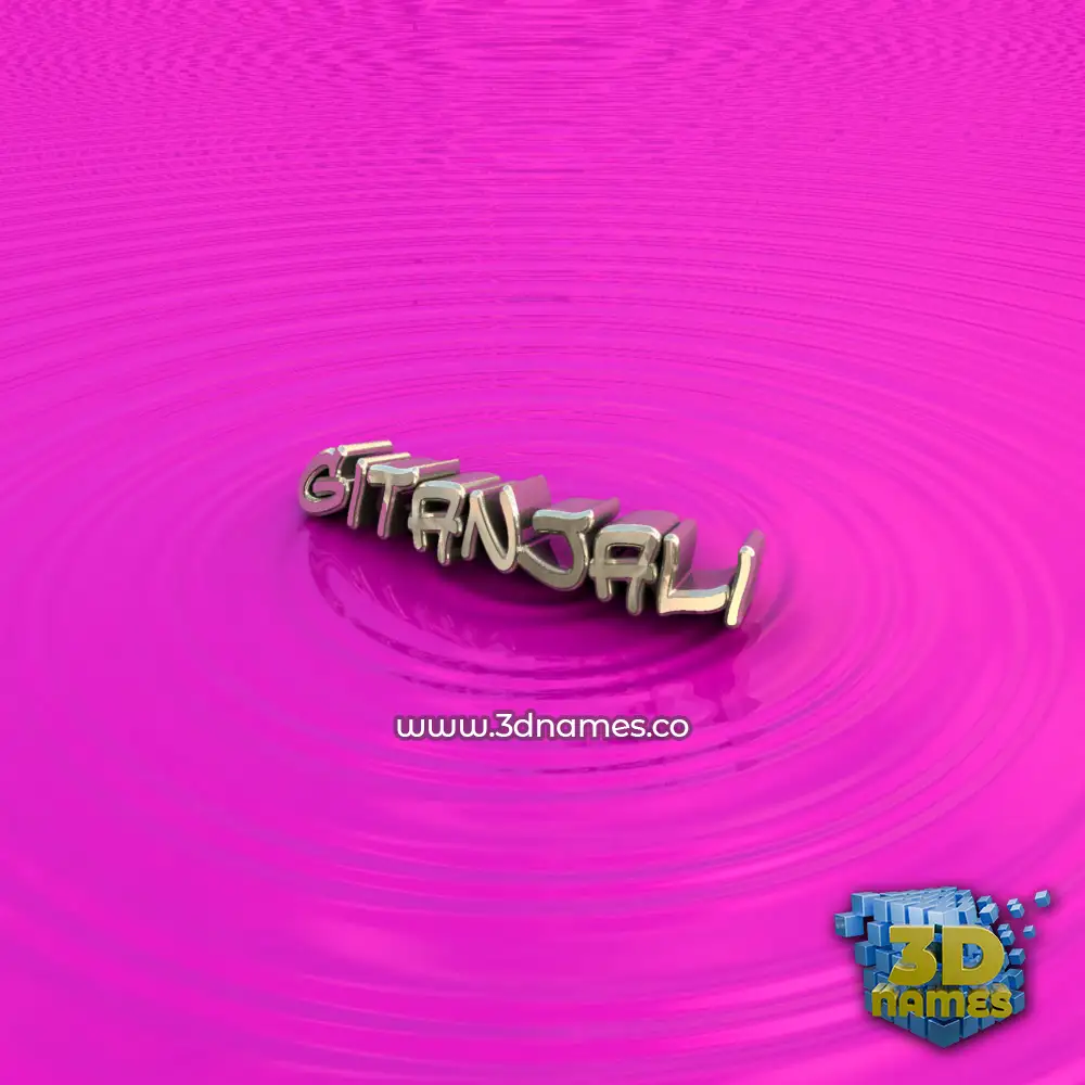 gitanjali in Pink Graffiti style - 3D name wallpaper