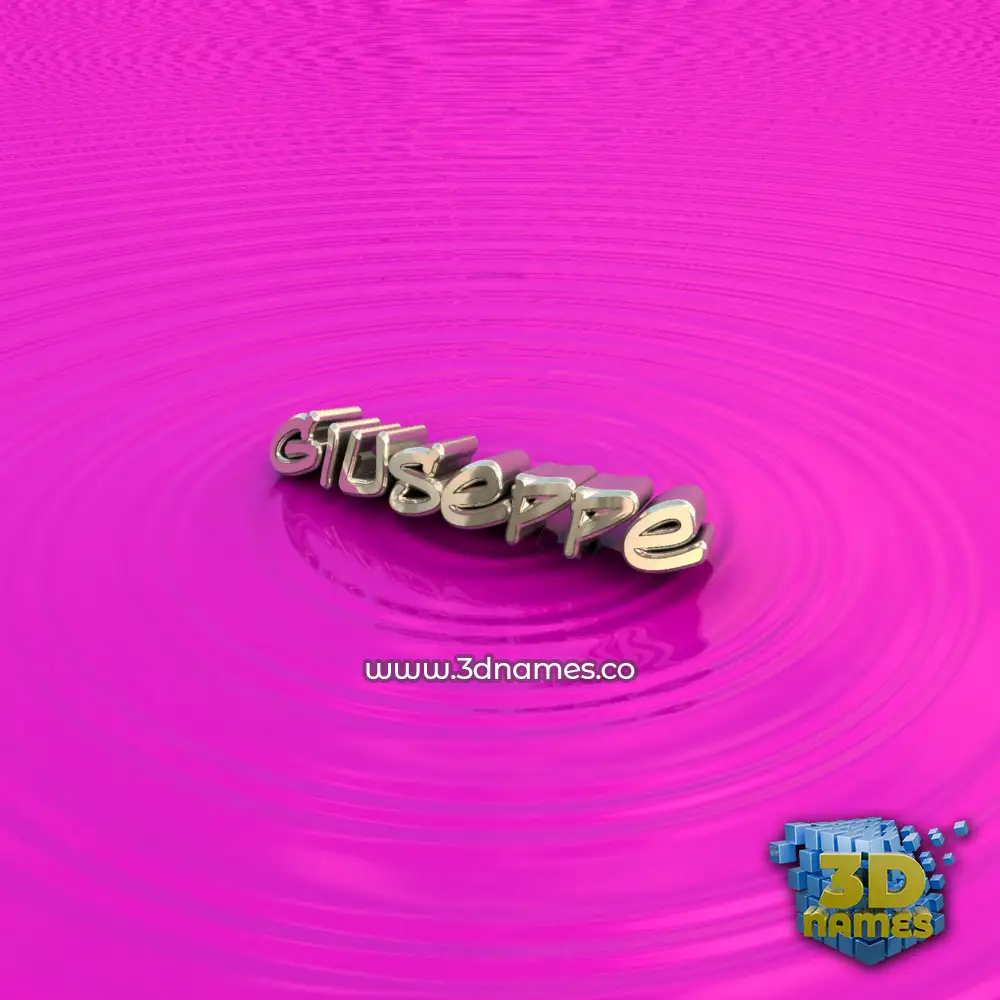 giuseppe in Pink Graffiti style - 3D name wallpaper