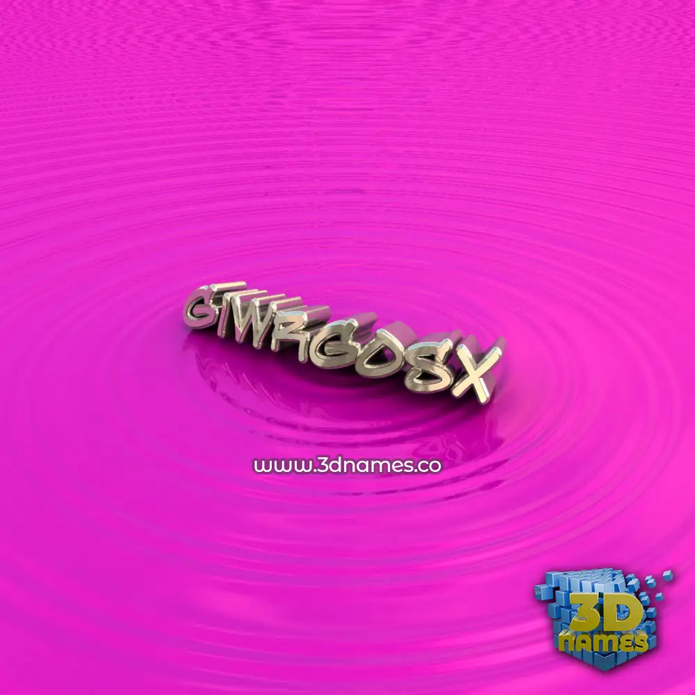 giwrgosx in Pink Graffiti style - 3D name wallpaper