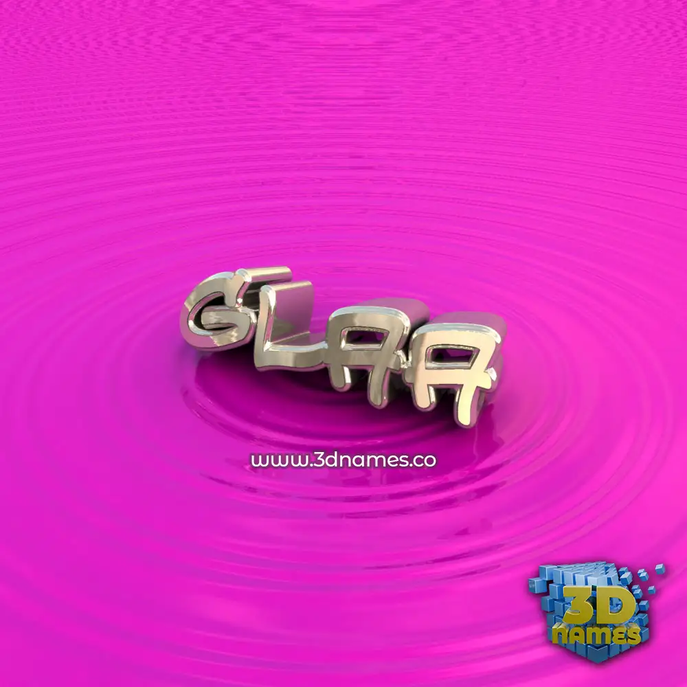 glaa in Pink Graffiti style - 3D name wallpaper
