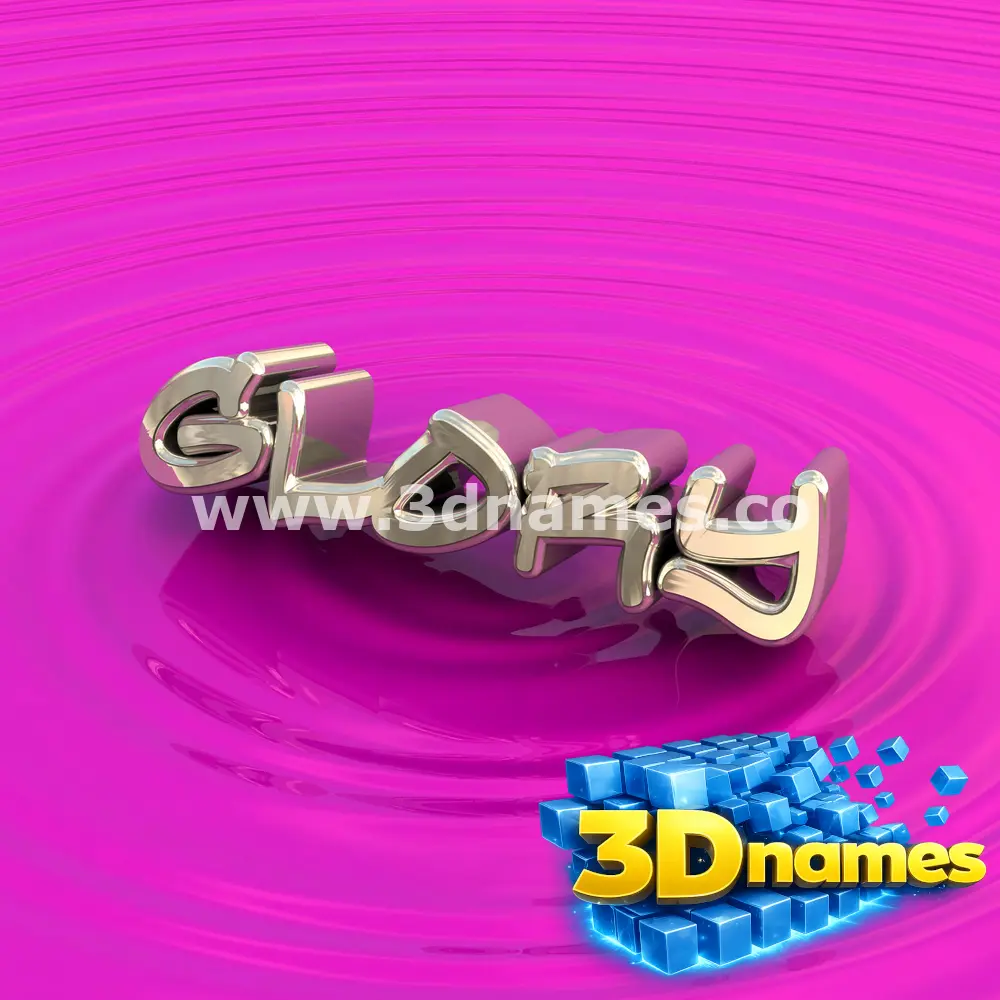 glory in Pink Graffiti style - 3D name wallpaper