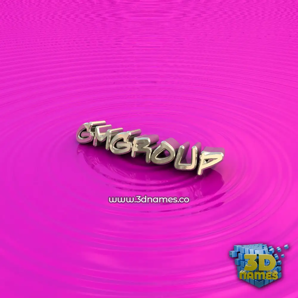 gmgroup in Pink Graffiti style - 3D name wallpaper