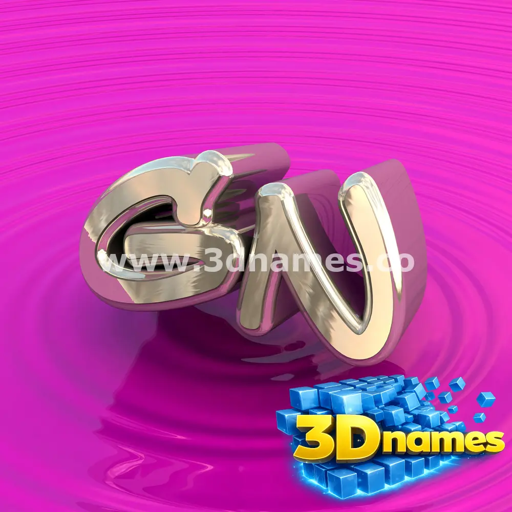 gn in Pink Graffiti style - 3D name wallpaper