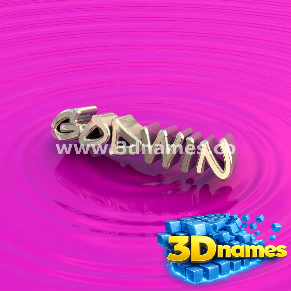 godwin in Pink Graffiti style - 3D name wallpaper