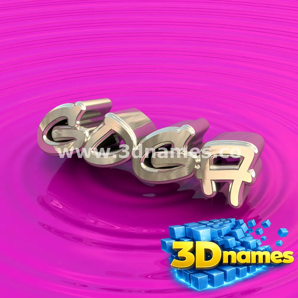 goga in Pink Graffiti style - 3D name wallpaper