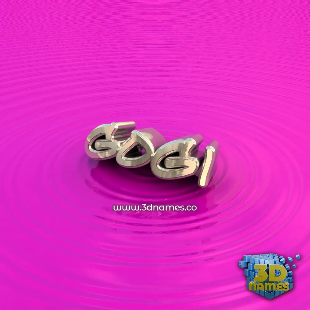 gogi in Pink Graffiti style - 3D name wallpaper