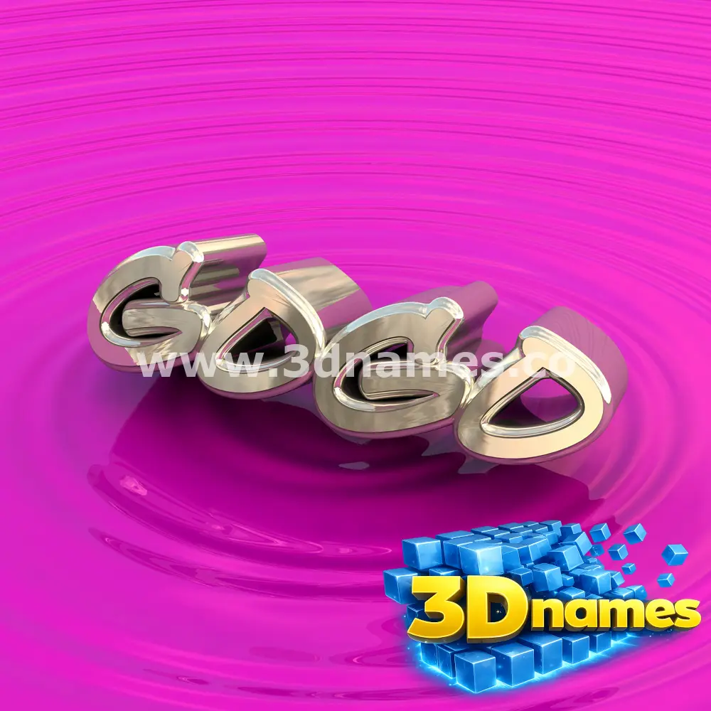 gogo in Pink Graffiti style - 3D name wallpaper