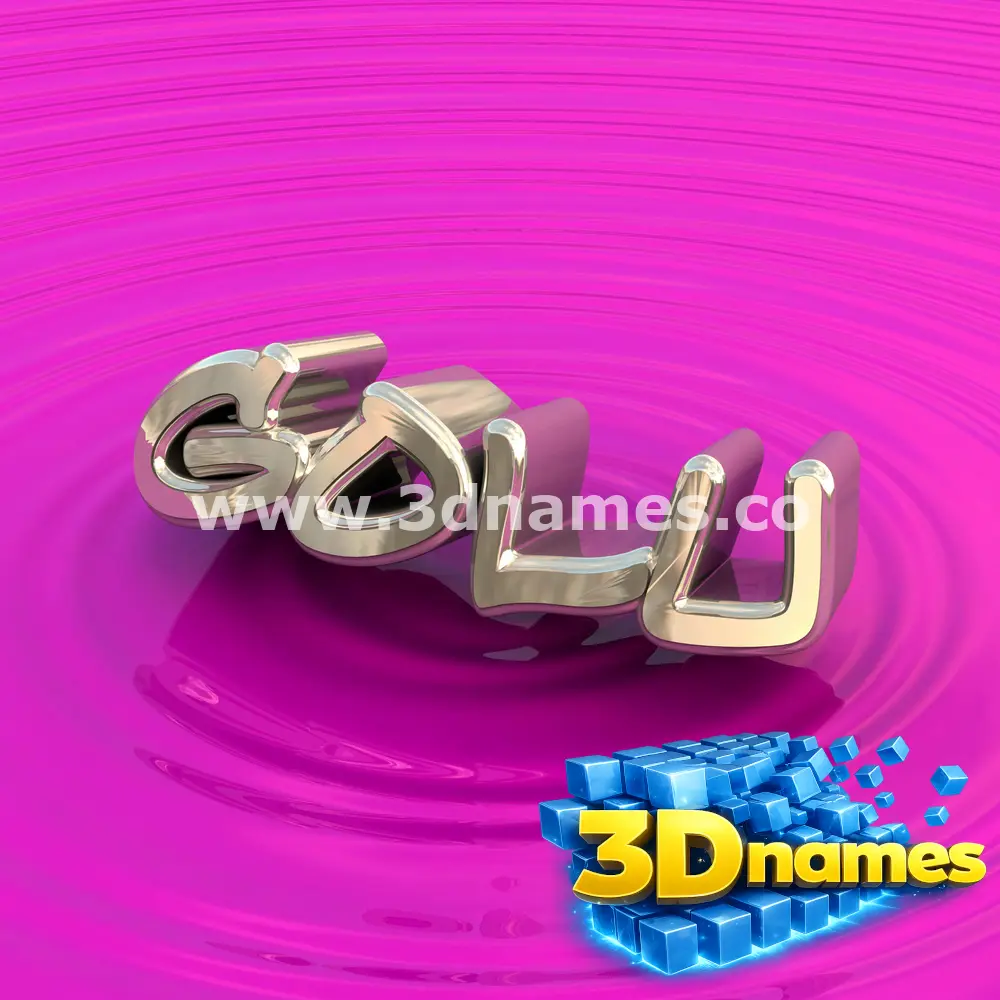 golu in Pink Graffiti style - 3D name wallpaper