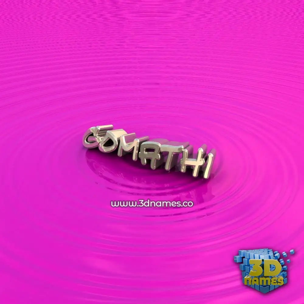 gomathi in Pink Graffiti style - 3D name wallpaper