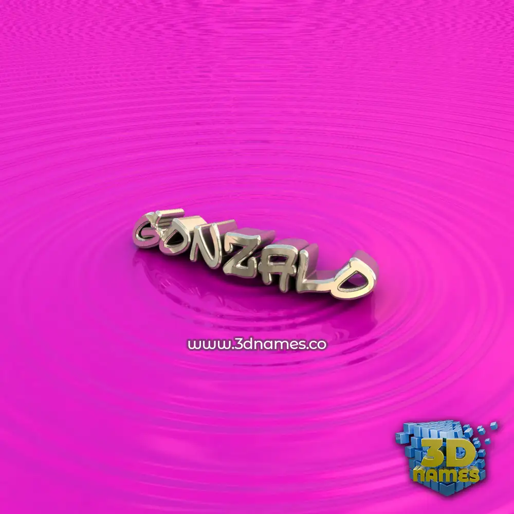 gonzalo in Pink Graffiti style - 3D name wallpaper