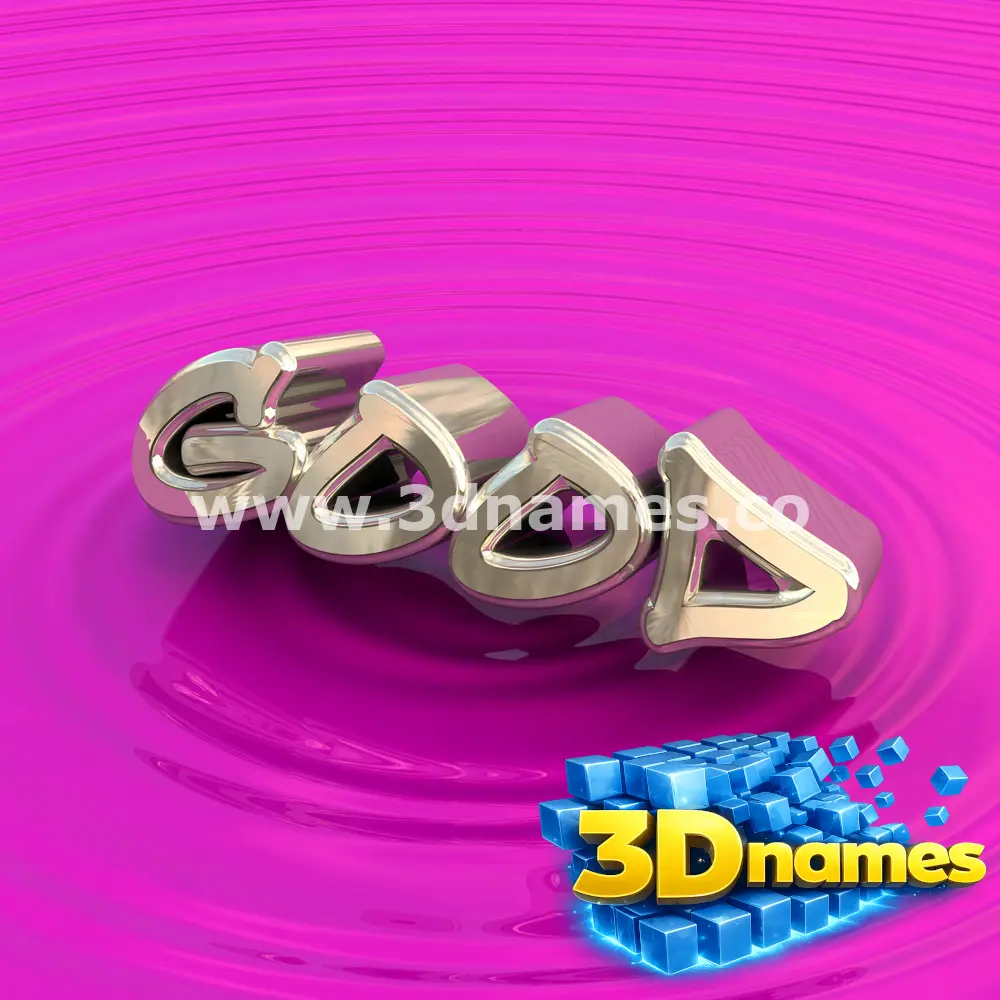 good in Pink Graffiti style - 3D name wallpaper