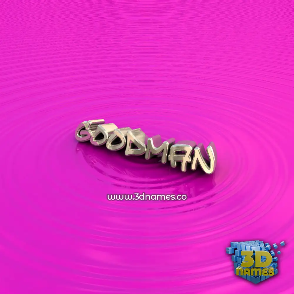 goodman in Pink Graffiti style - 3D name wallpaper