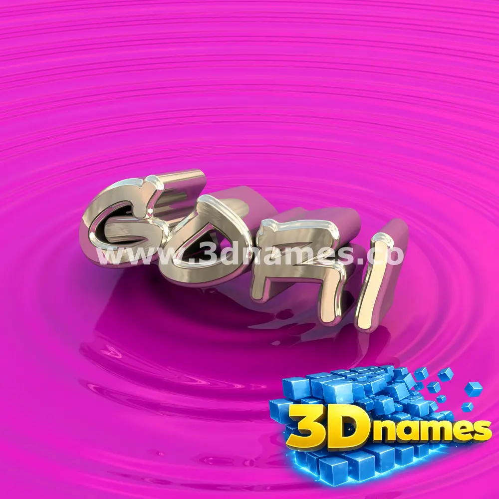 gori in Pink Graffiti style - 3D name wallpaper