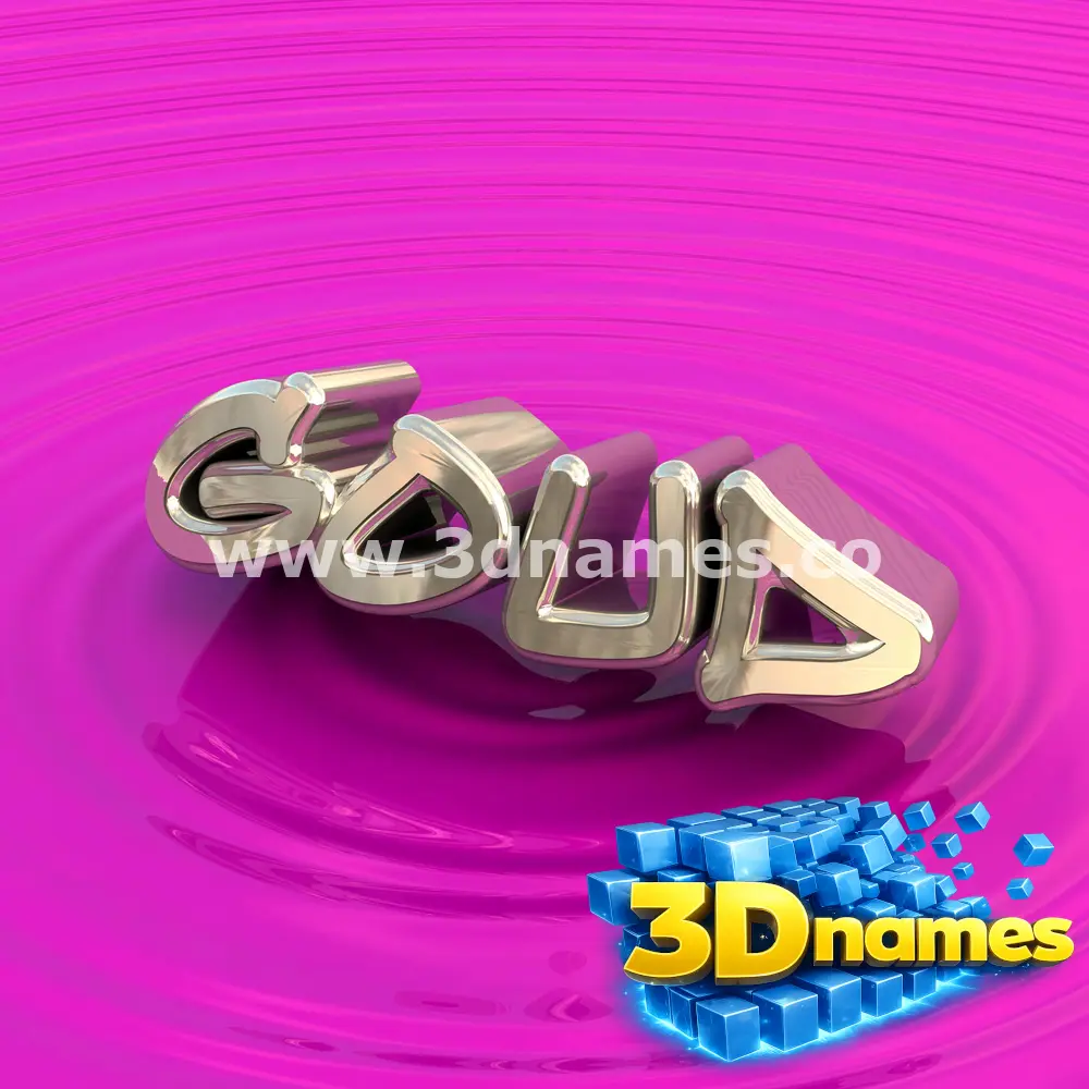 goud in Pink Graffiti style - 3D name wallpaper