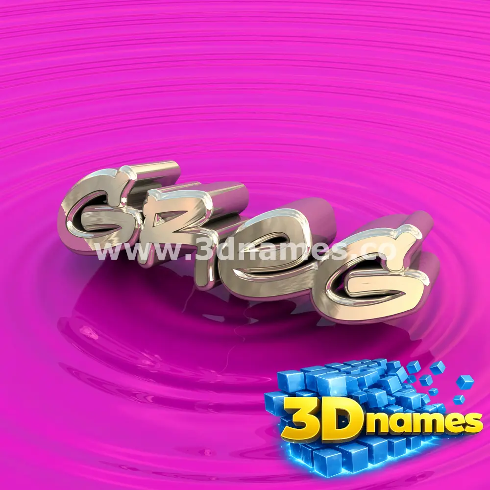 greg in Pink Graffiti style - 3D name wallpaper