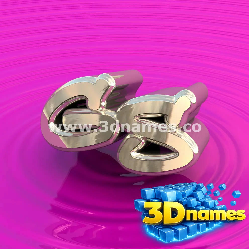 gs in Pink Graffiti style - 3D name wallpaper