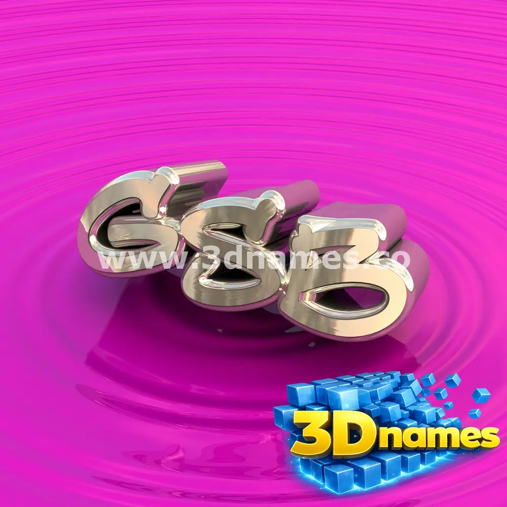 gsb in Pink Graffiti style - 3D name wallpaper