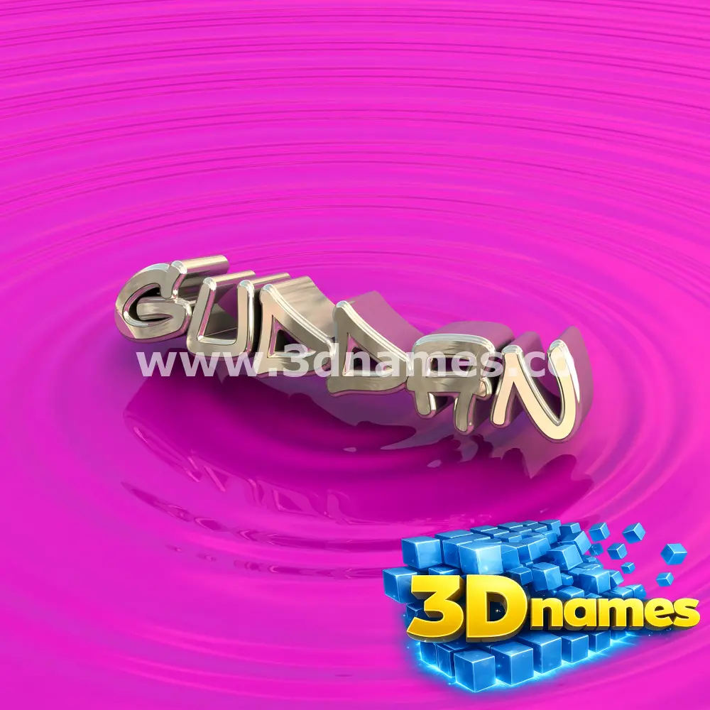 guddan in Pink Graffiti style - 3D name wallpaper