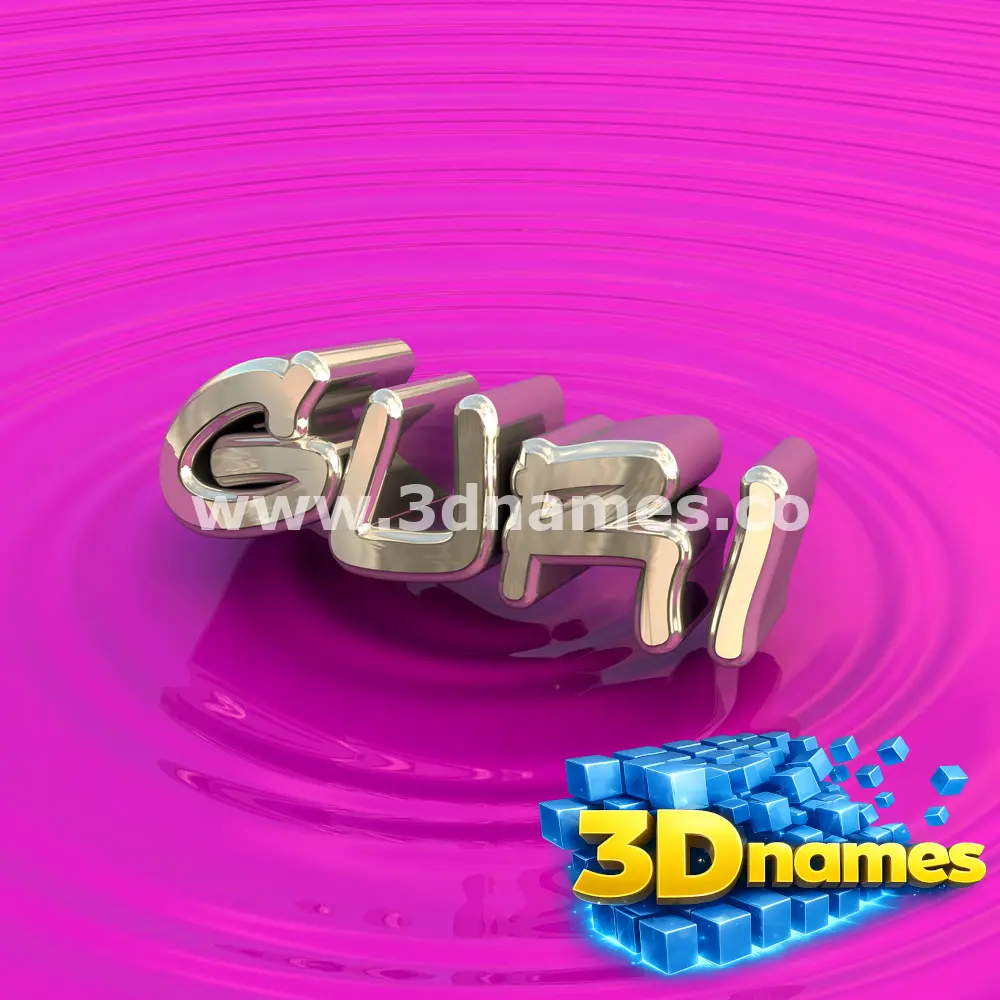 guri in Pink Graffiti style - 3D name wallpaper