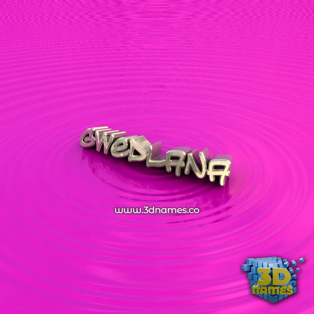 gwedlana in Pink Graffiti style - 3D name wallpaper