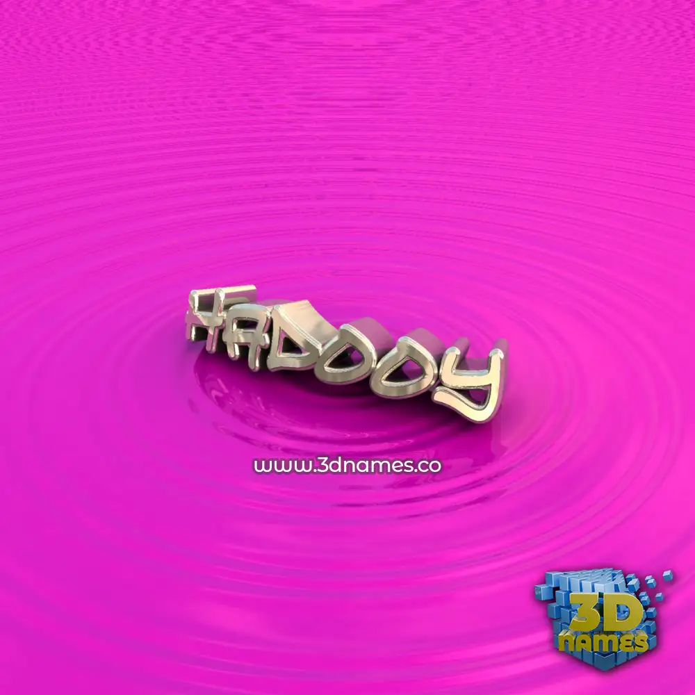 hadooy in Pink Graffiti style - 3D name wallpaper