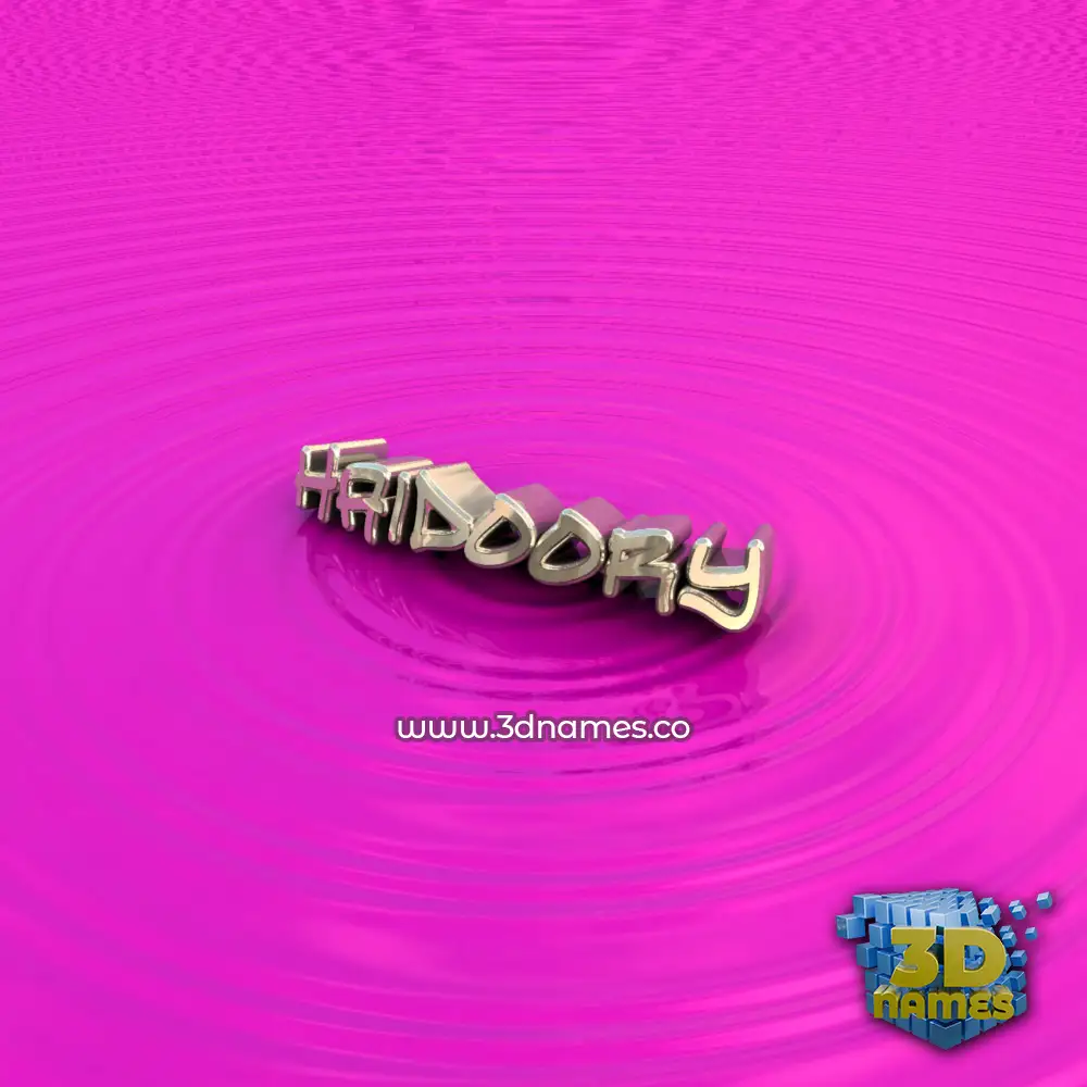 haidoory in Pink Graffiti style - 3D name wallpaper