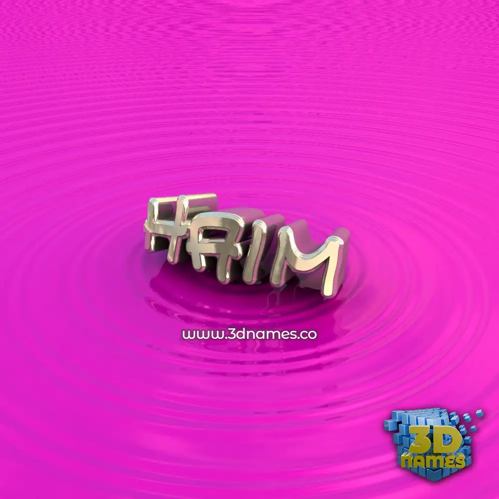 haim in Pink Graffiti style - 3D name wallpaper