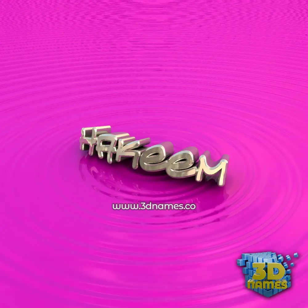 hakeem in Pink Graffiti style - 3D name wallpaper
