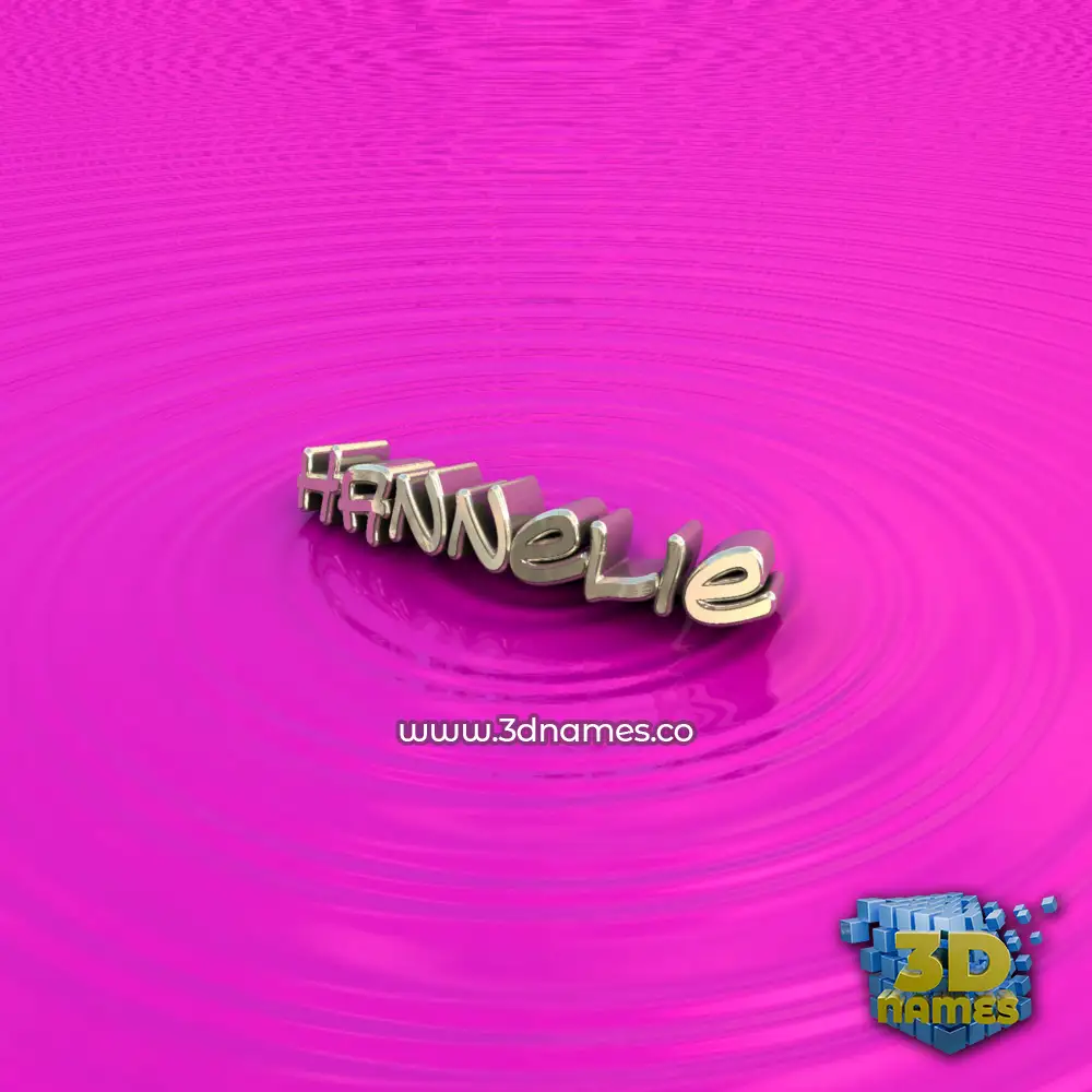 hannelie in Pink Graffiti style - 3D name wallpaper