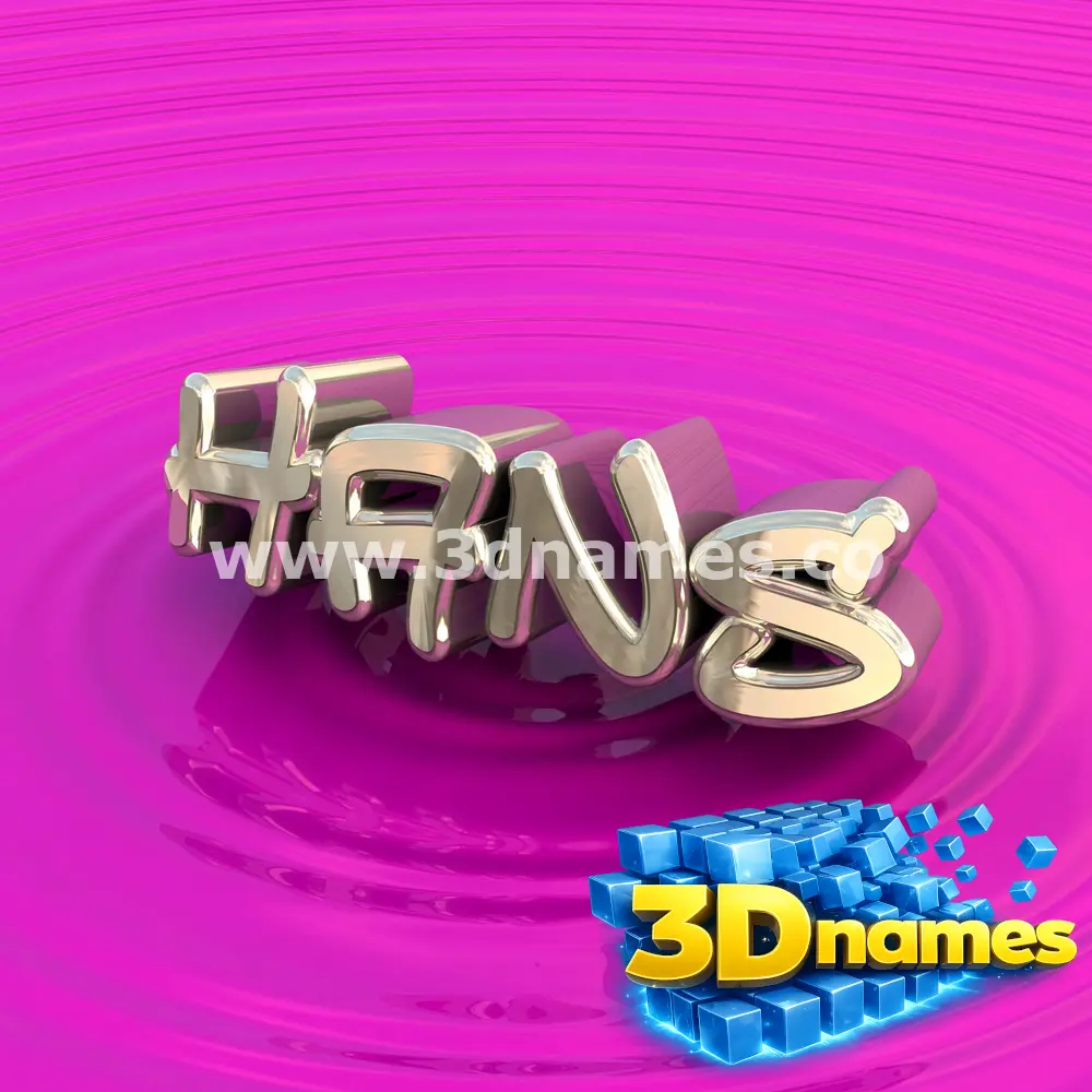 hans in Pink Graffiti style - 3D name wallpaper