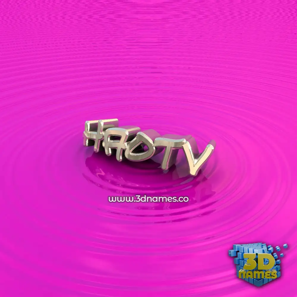 haotv in Pink Graffiti style - 3D name wallpaper