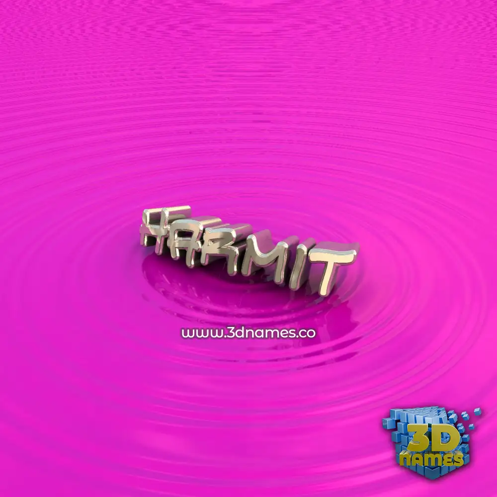 harmit in Pink Graffiti style - 3D name wallpaper