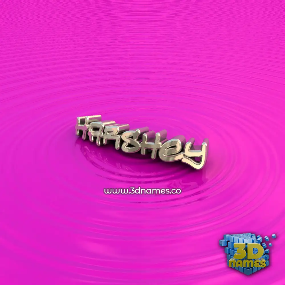 harshey in Pink Graffiti style - 3D name wallpaper