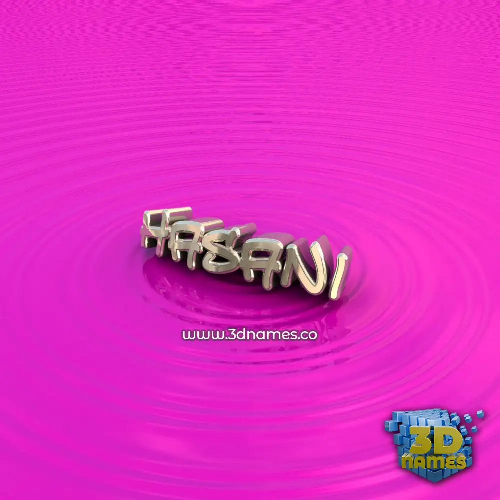 hasani in Pink Graffiti style - 3D name wallpaper