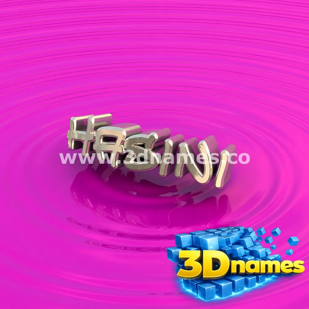 hasini in Pink Graffiti style - 3D name wallpaper