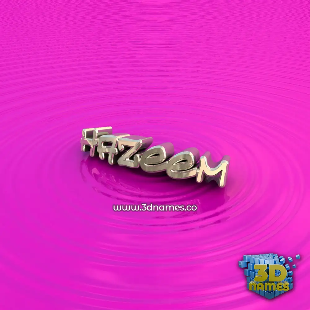 hazeem in Pink Graffiti style - 3D name wallpaper