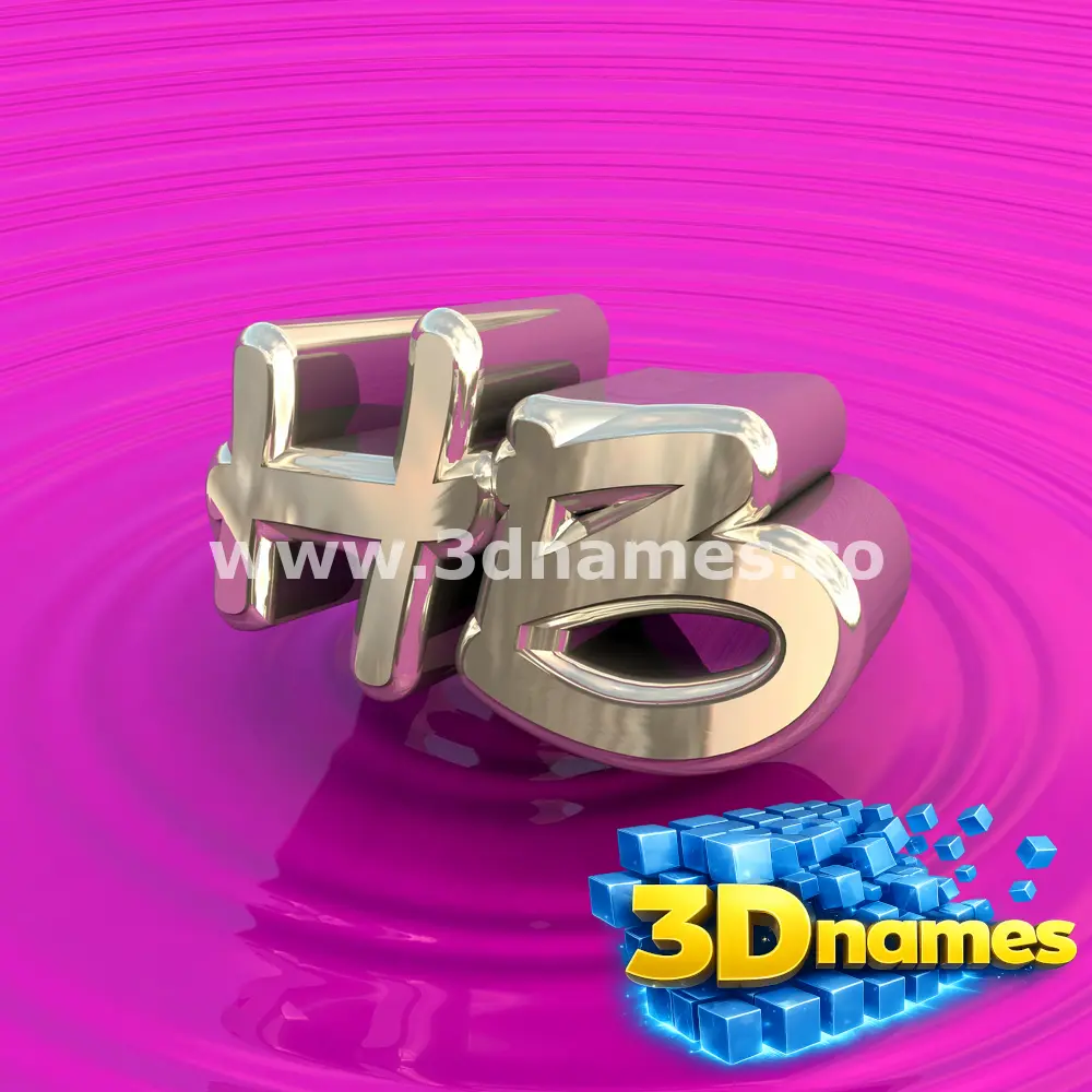 hb in Pink Graffiti style - 3D name wallpaper