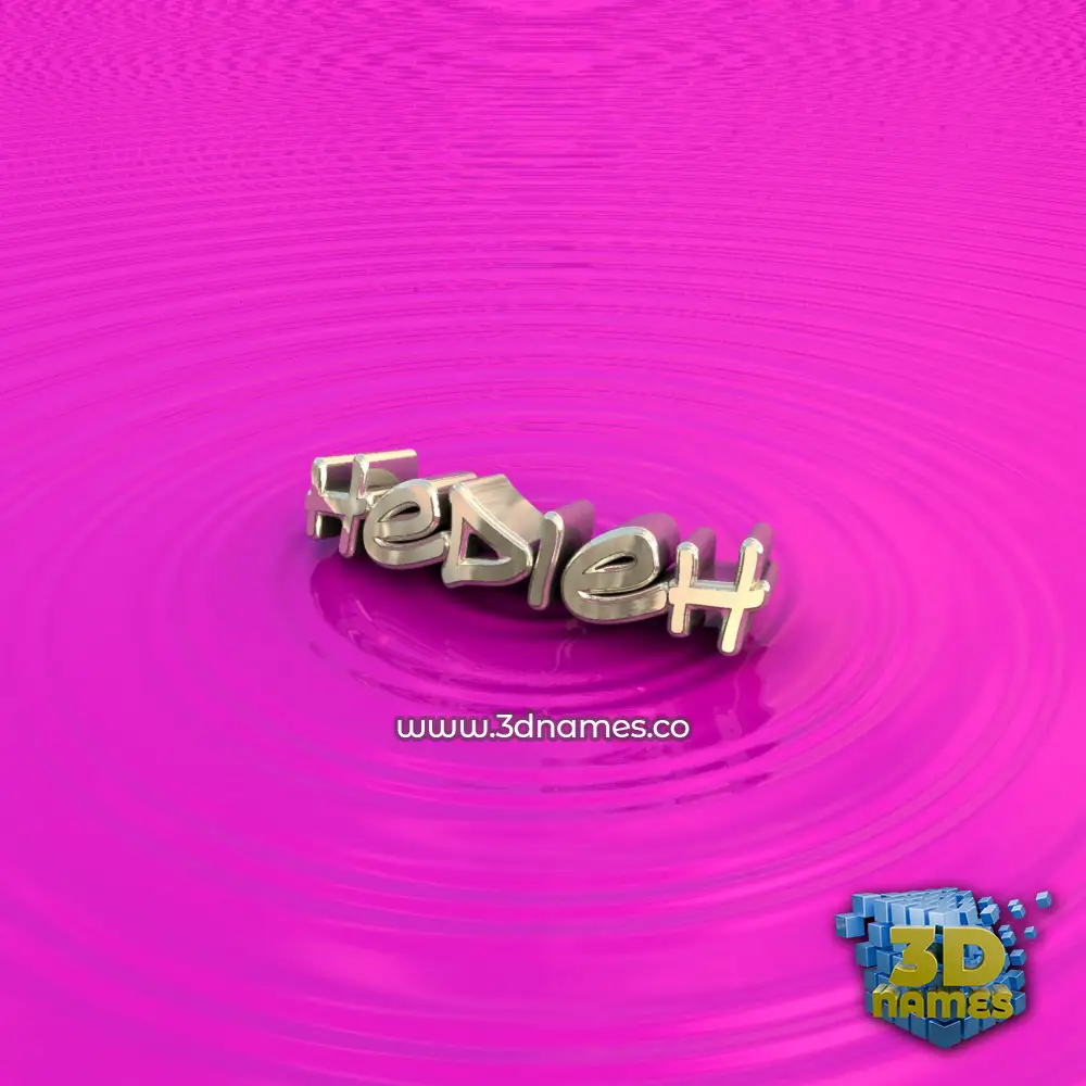 hedieh in Pink Graffiti style - 3D name wallpaper